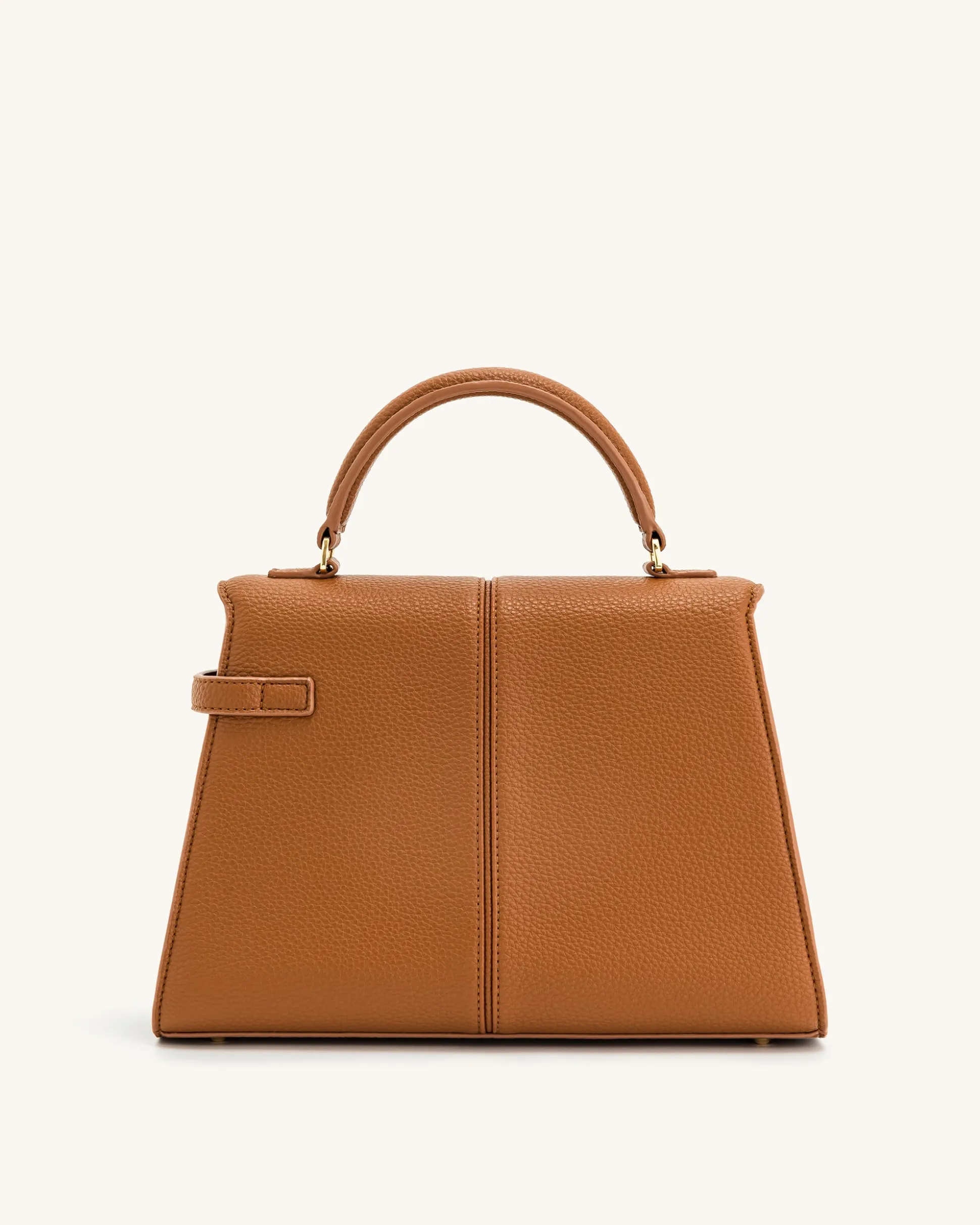 Elise Large Top Handle Bag - Brown