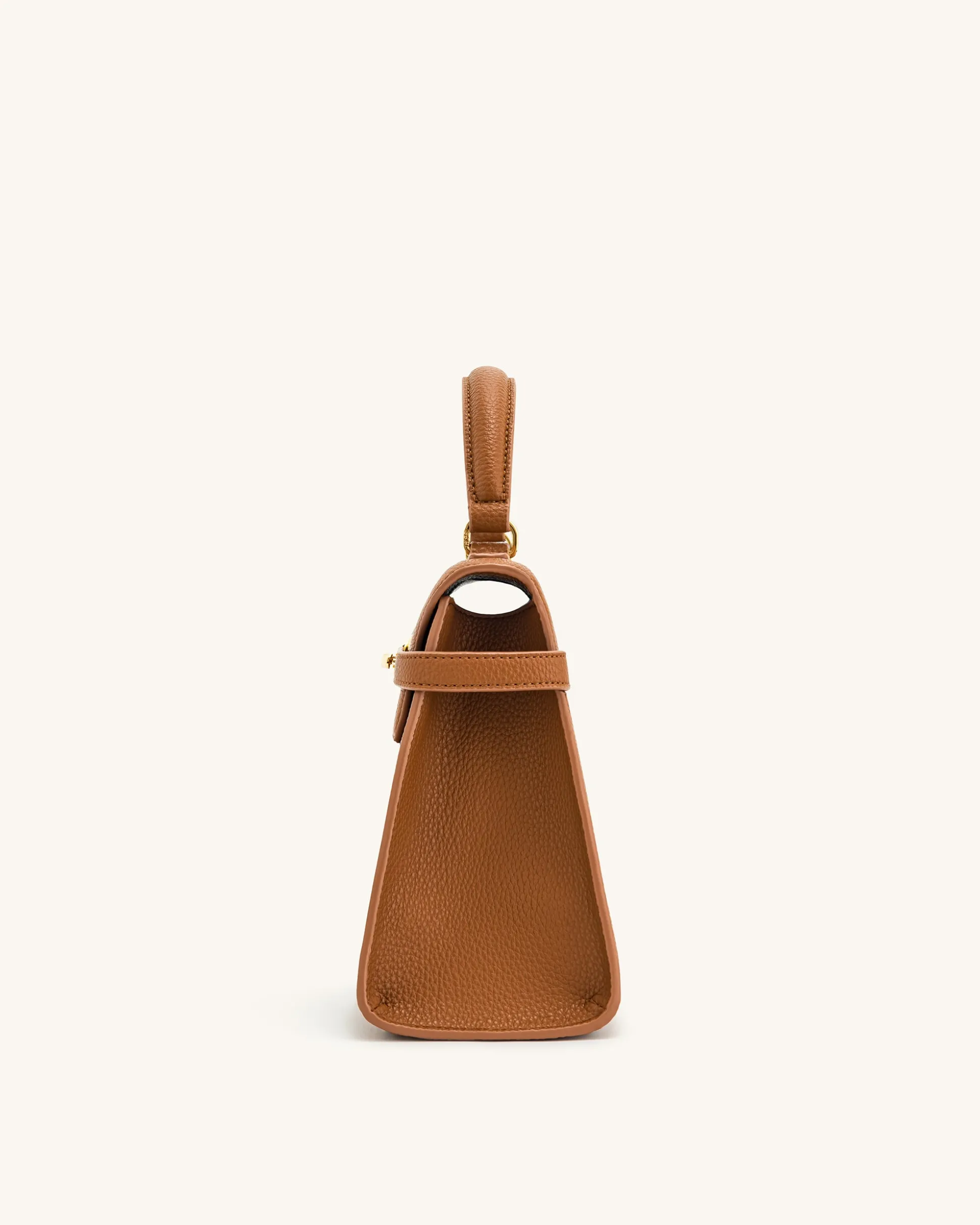 Elise Large Top Handle Bag - Brown