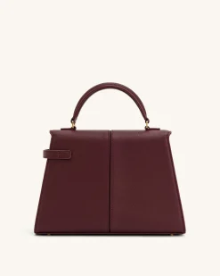 Elise Large Top Handle Bag - Claret