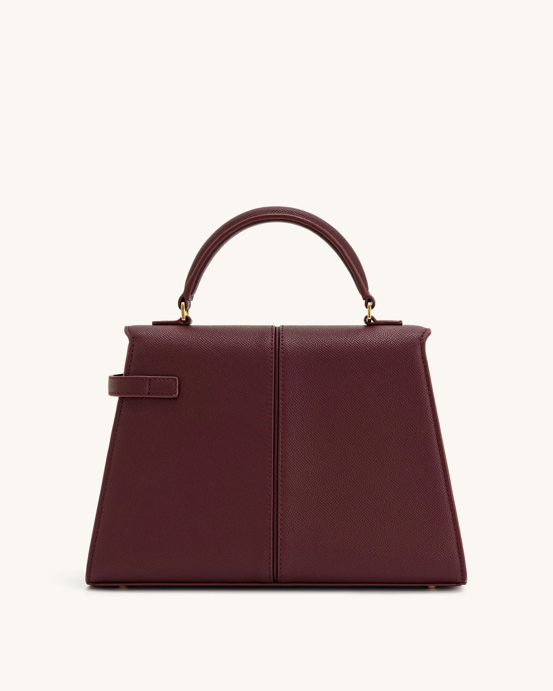 Elise Large Top Handle Bag - Claret