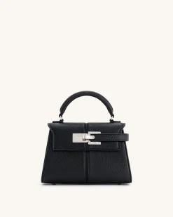 Elise Top Handle Bag - Black