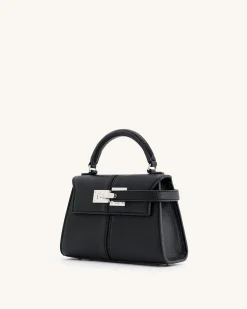 Elise Top Handle Bag - Black