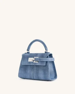 Elise Top Handle Bag - Blue