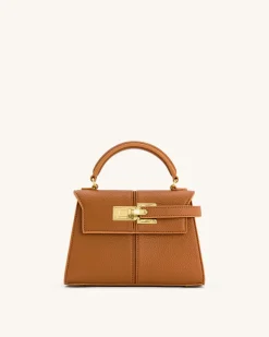 Elise Top Handle Bag - Brown
