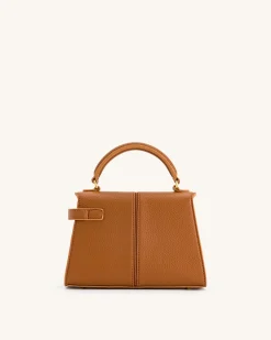 Elise Top Handle Bag - Brown