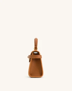 Elise Top Handle Bag - Brown