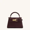 Elise Top Handle Bag - Deep Burgundy