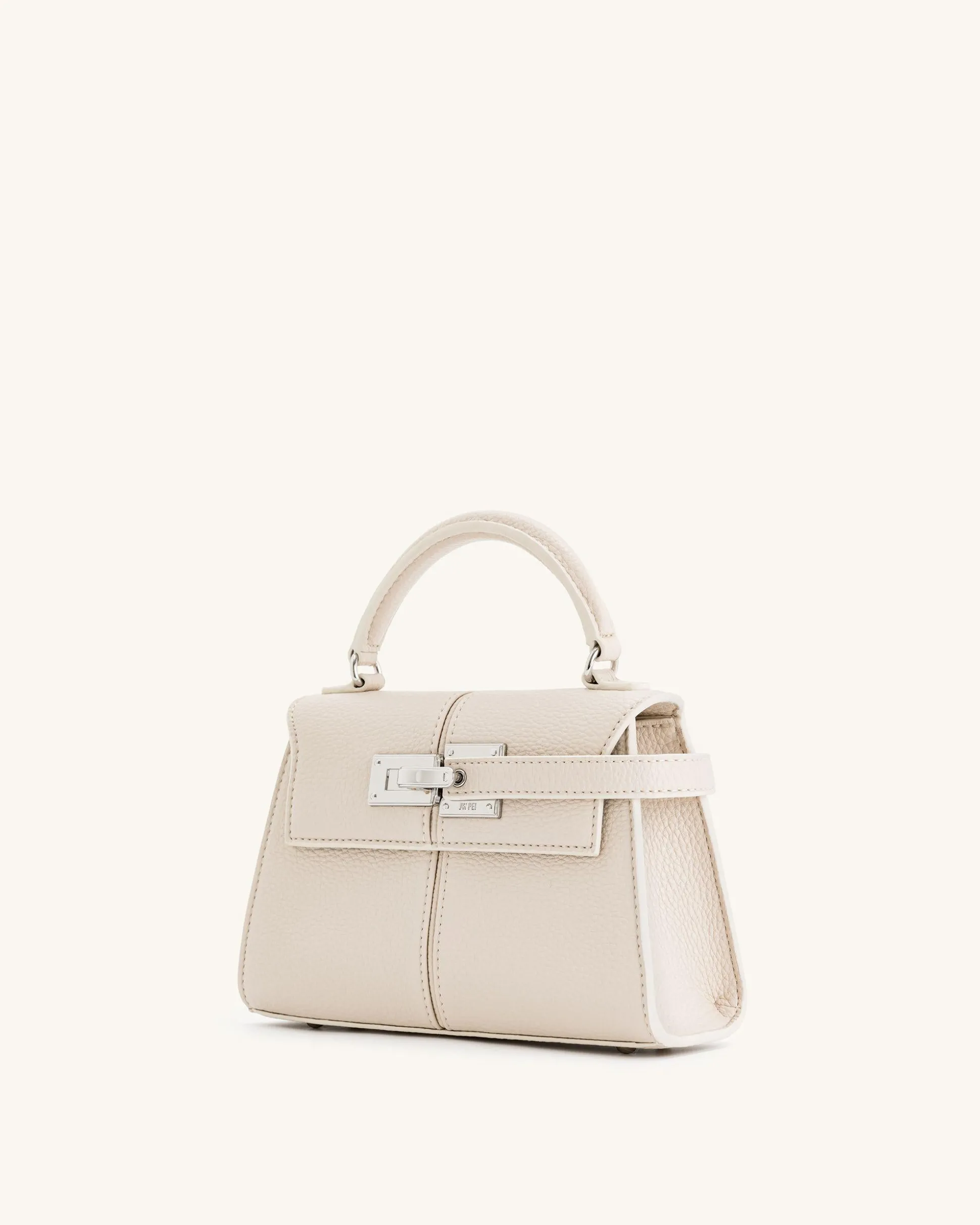 Elise Top Handle Bag - White