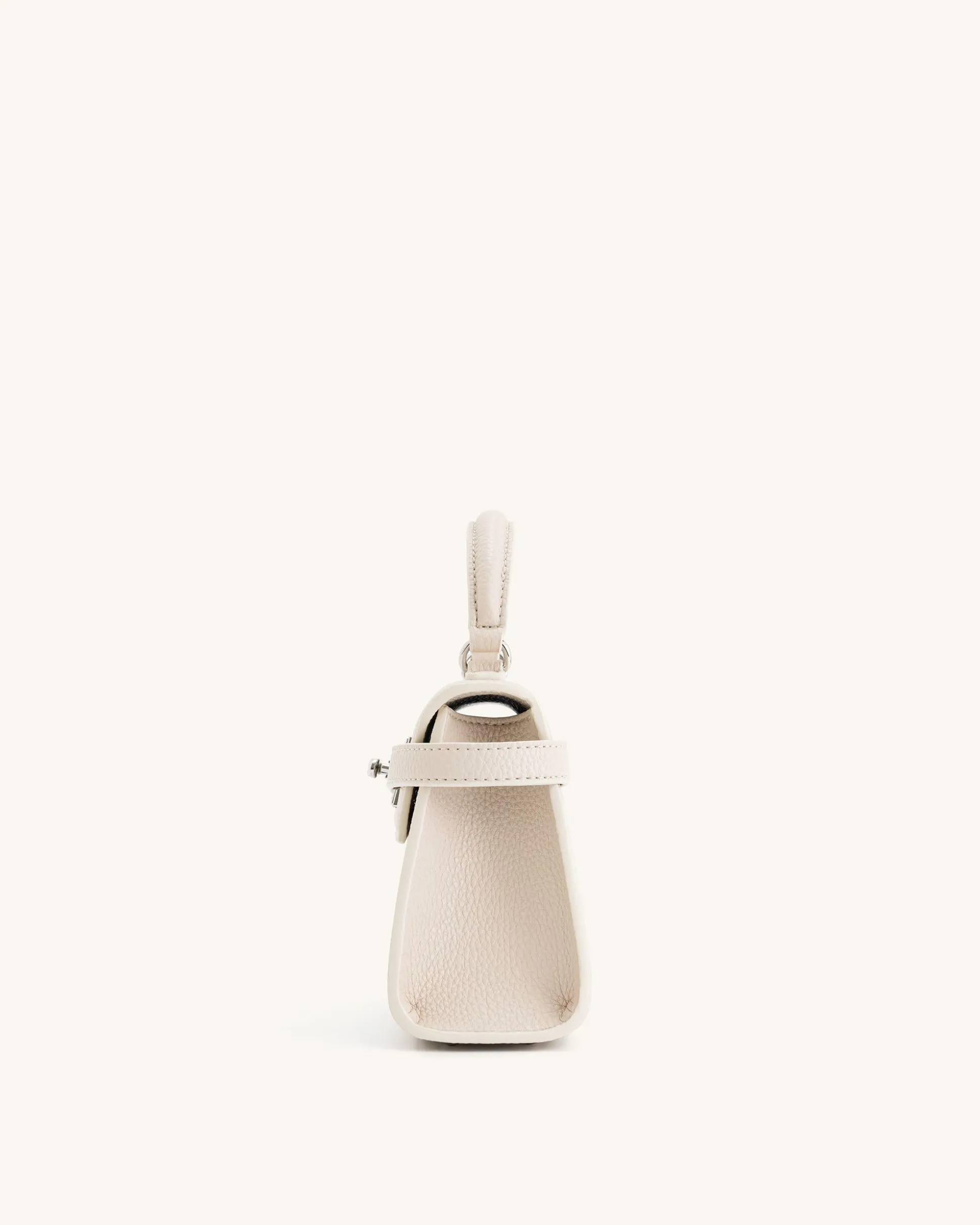 Elise Top Handle Bag - White