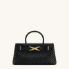 Elora Woven Tote Bag - Black