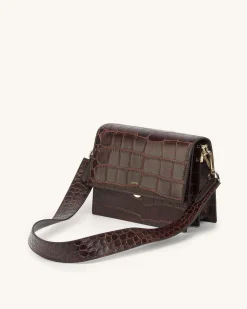 Fashion Mini Flap Bag & Purses - Croc Embossed - JW PEI