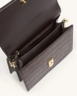 Fashion Mini Flap Bag & Purses - Croc Embossed - JW PEI