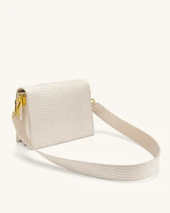 Fashion Mini Flap Bag & Purses - Ivory Lizard - JW PEI Official Shop
