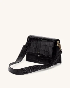 Fashion Mini Flap Bag & Purses - Croc Embossed - JW PEI