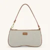 Fashion Shoulder Bag - Beige Canvas - JW PEI