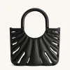Faye Leaf Beach Bag - Black