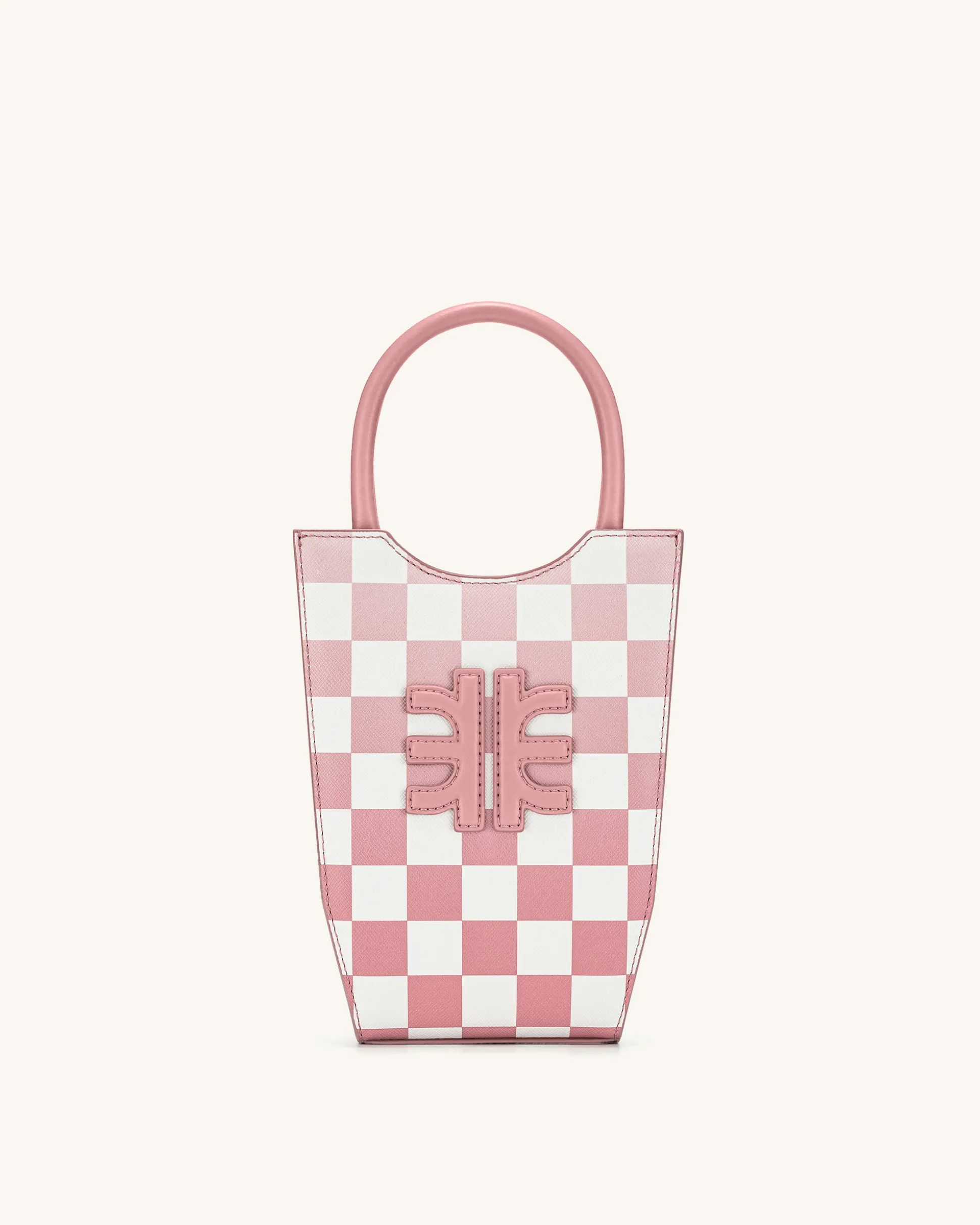 FEI Gradient Checkerboard Phone Bag -Coral Almond