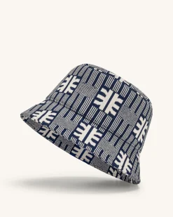FEI Jacquard Knit Bucket Hat - Navy