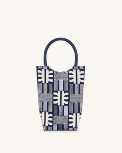 FEI Jacquard Knit Phone Bag - Navy