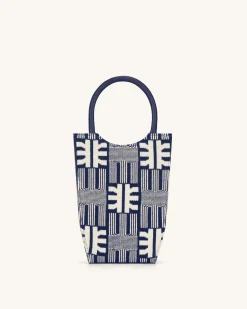 FEI Jacquard Knit Phone Bag - Navy