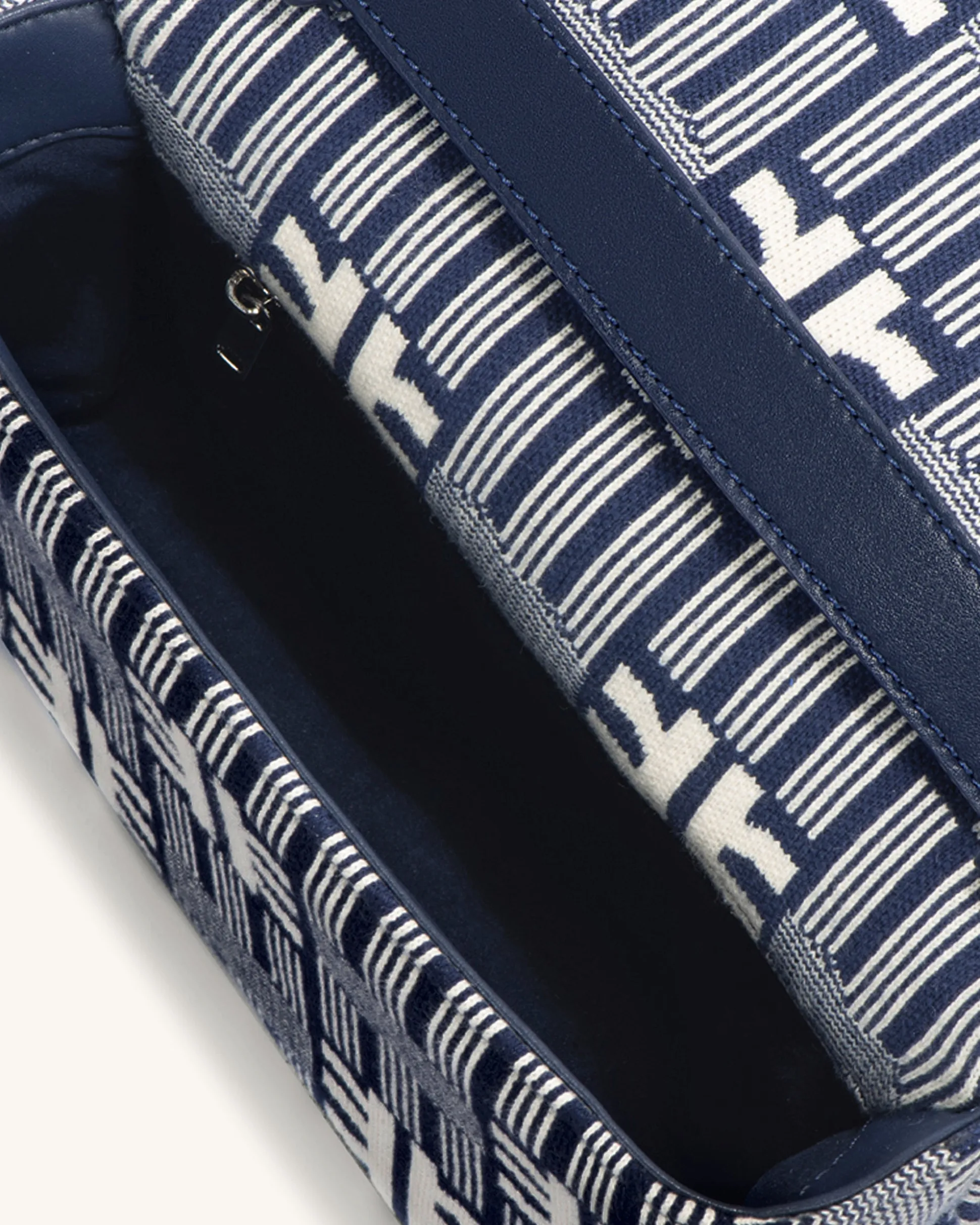 FEI Maze Jacquard Knit Cossbody Bag - Navy