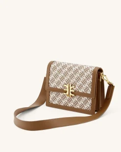 FEI Mini Flap Crossbody - Brown