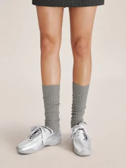 Flavia Ballerina Sneakers - Silver