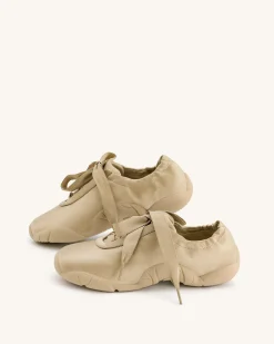 Flavia Ballerina Sneakers - Brown
