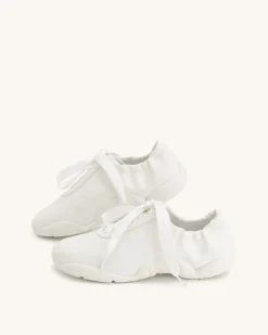 Flavia Ballerina Sneakers - White