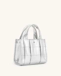 Freya Mini Tote Bag - Silver
