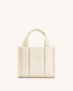 Freya Mini Tote Bag - White