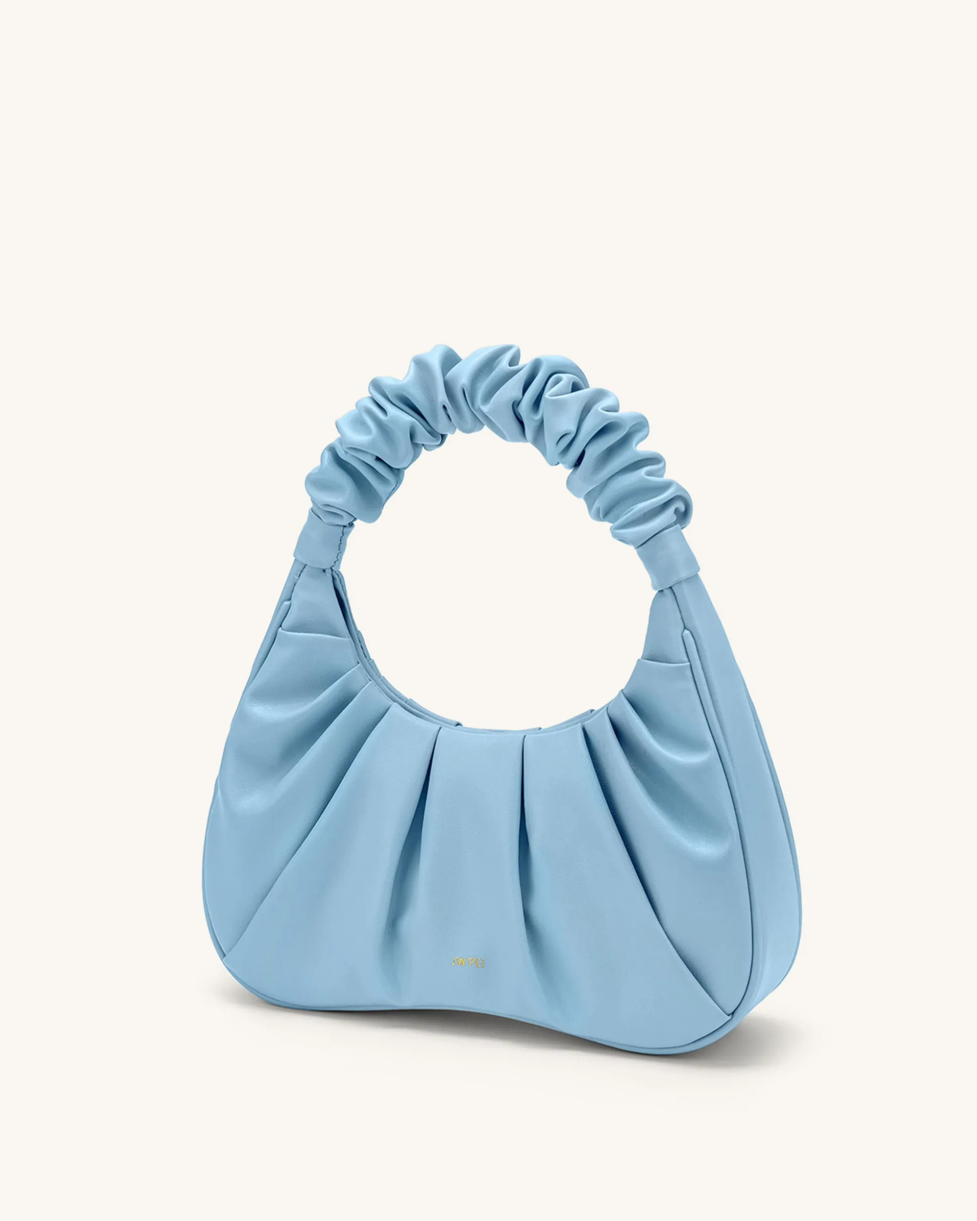 Gabbi Ruched Hobo Handbag -Ice
