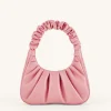 Gabbi Ruched Hobo Handbag - Coral Almond