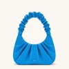 Gabbi Ruched Hobo Handbag - Lake Blue