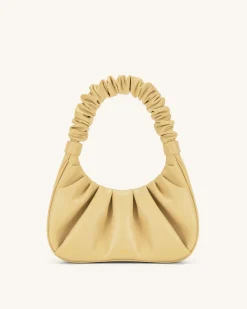 Gabbi Ruched Hobo Handbag - Butter