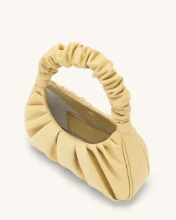 Gabbi Ruched Hobo Handbag - Butter