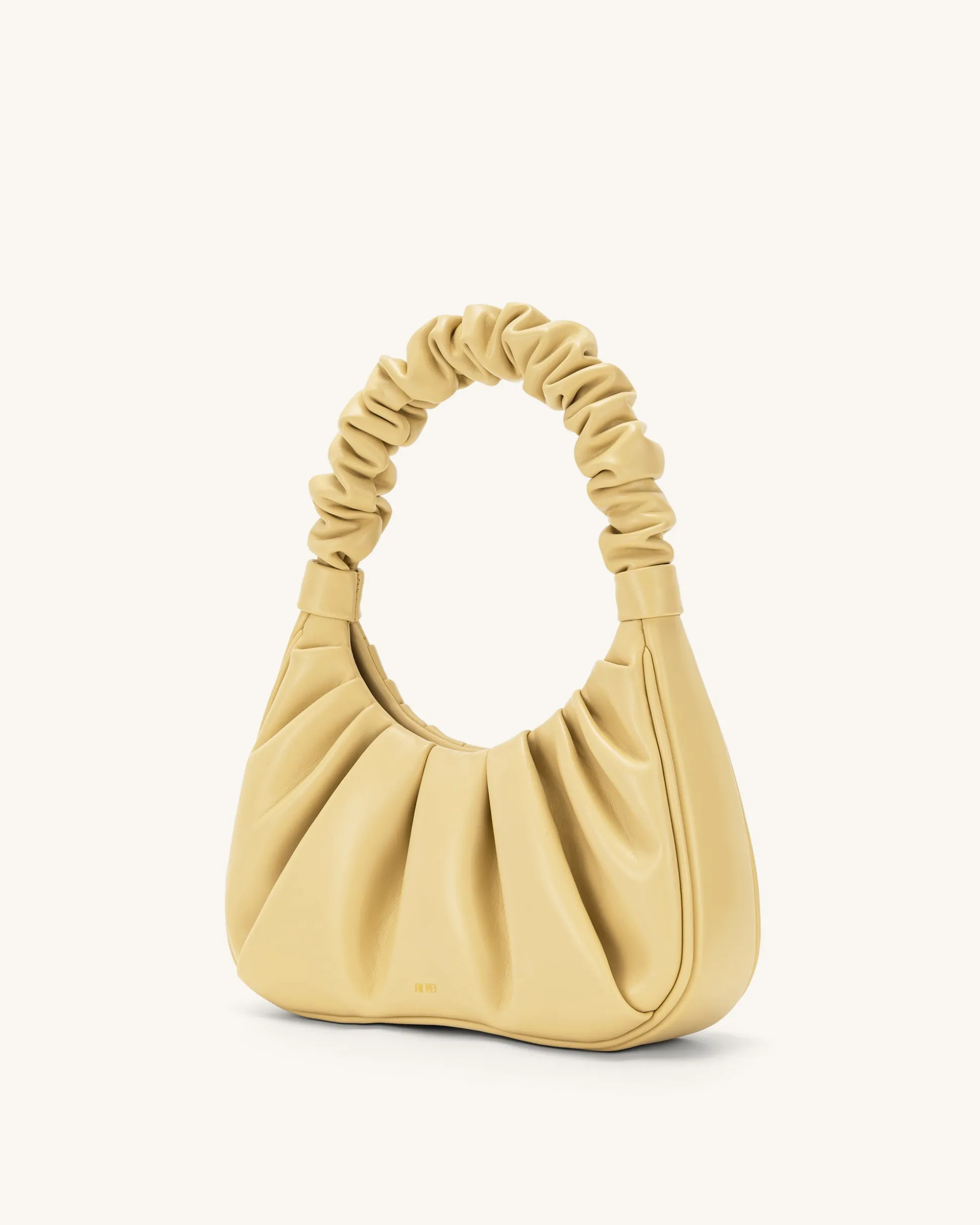 Gabbi Ruched Hobo Handbag - Butter
