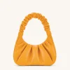 Gabbi Ruched Hobo Handbag - Candied Orange