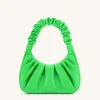 Gabbi Ruched Hobo Handbag - Neon Green