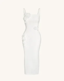Garden Grace Sheath Dress - White