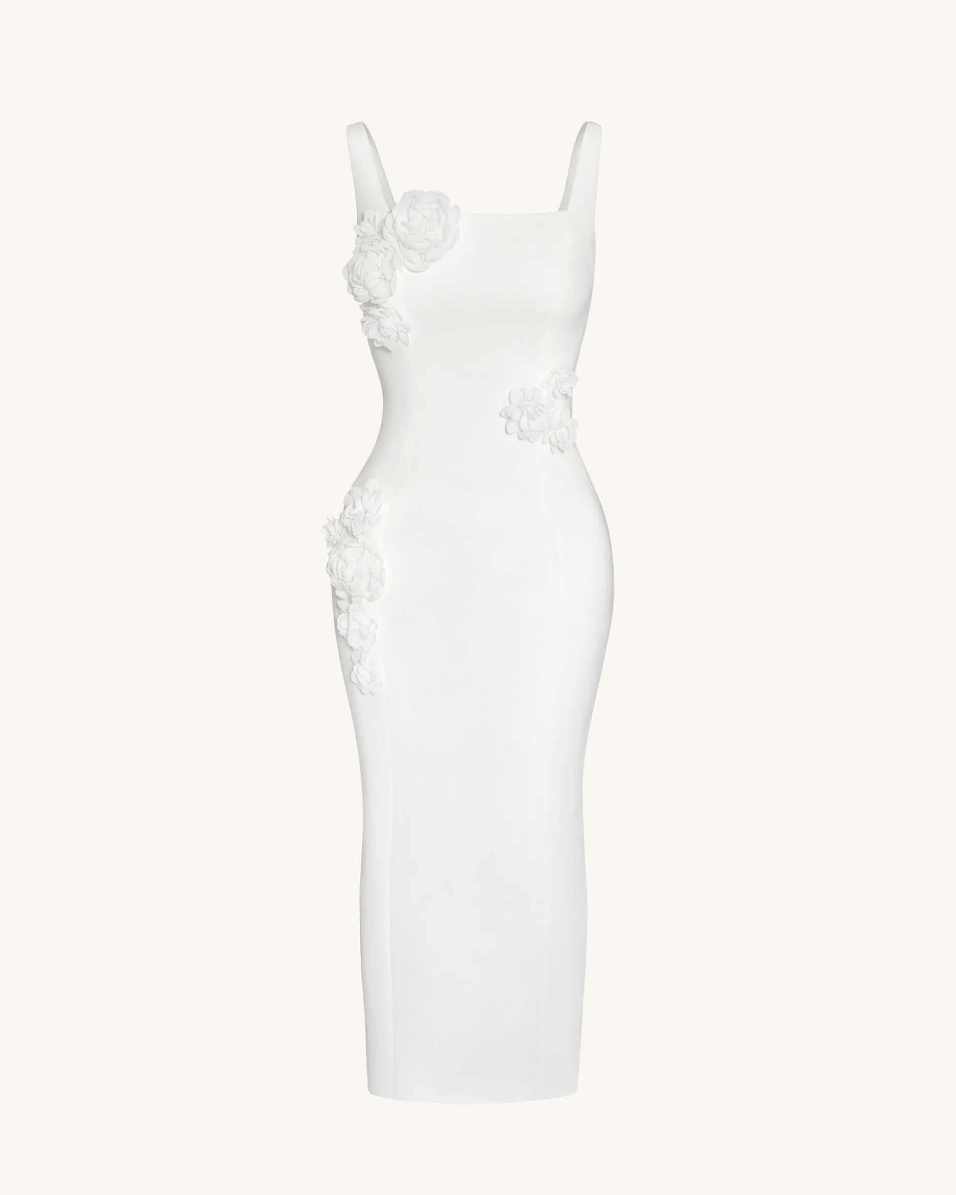 Garden Grace Sheath Dress - White