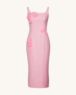 Garden Grace Sheath Dress - Pink
