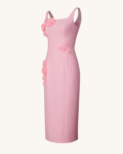 Garden Grace Sheath Dress - Pink