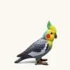 Gray Cockatiel Clutch Bag - Multicolor