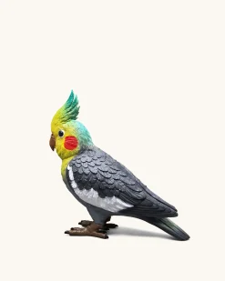 Gray Cockatiel Clutch Bag - Multicolor