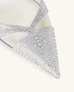 Haidi Artificial Crystal Pumps - Silver