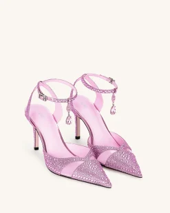 Haidi Artificial Crystal Pumps - Pink