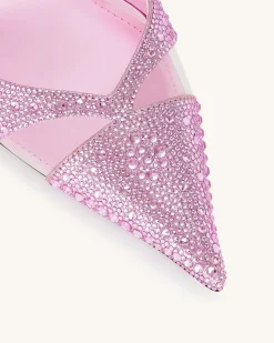 Haidi Artificial Crystal Pumps - Pink