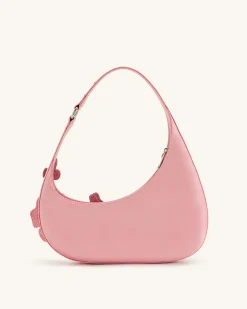 Harlee Embroidered Shoulder Bag - Pink
