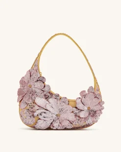 Harlee Sequin Shoulder Bag - Pink